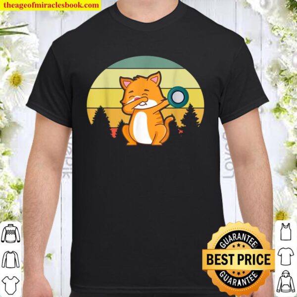 Frisbee Cat Disc Golf Tee Frolf Flying Disc Shirt