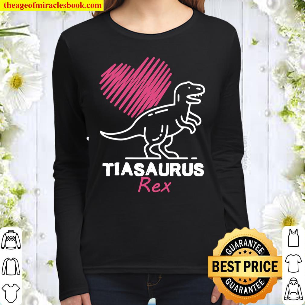 Funny Spanish Mother’s Day, Auntie Gift Gift Tia Saurus Rex Women Long Sleeved