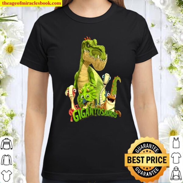 Gigantosaurus Logo With 4 Kid Dinos T-Shirt Gigantosaurus Logo With 4 Kid Dinos T-Shirt