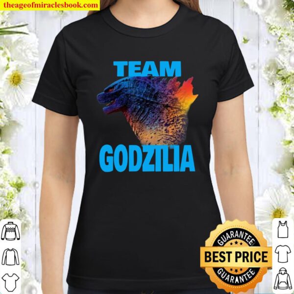 Godzilla vs Kong Official Team Godzilla Neon Classic Women T-Shirt