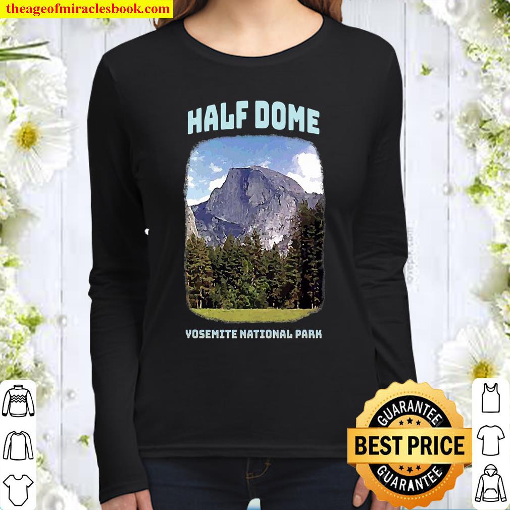 Half Dome Yosemite National Park California Women Long Sleeved