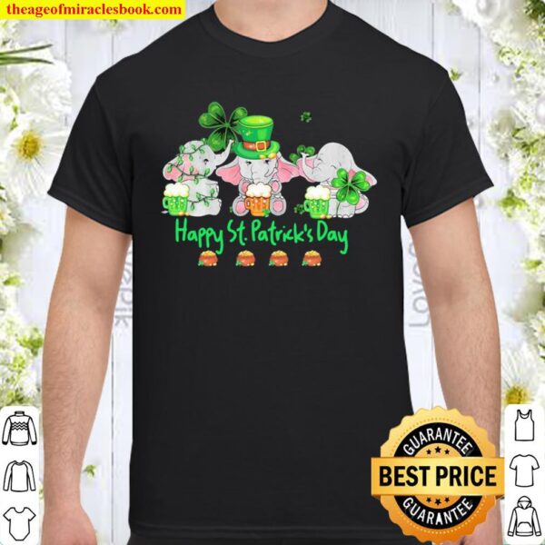 Happy St. Patrick’s Day Elephant Irish Shirt