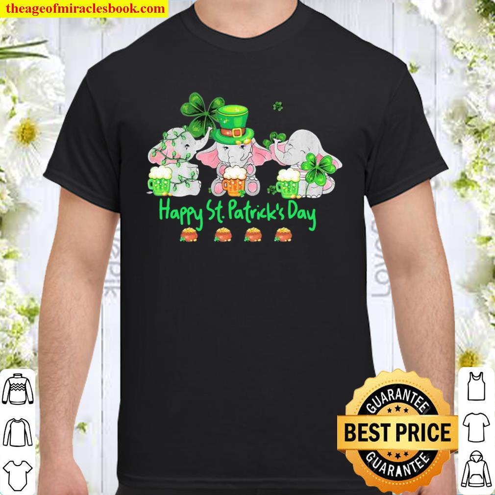 Happy St. Patrick’s Day Elephant Irish hot Shirt, Hoodie, Long Sleeved, SweatShirt