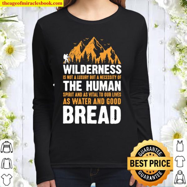 Hiking Wilderness Vacation Hike Mountain Women Long Sleeved