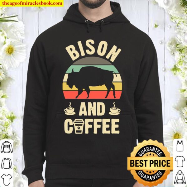 I like Bison _ Coffee vintage Pet theme Hoodie