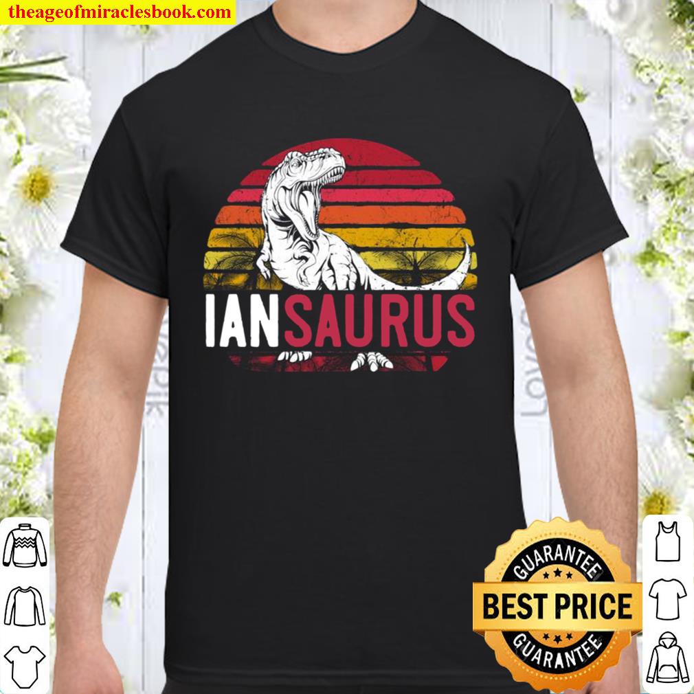 Ian Saurus Personalized Dinosaur T Rex Name Boys limited Shirt, Hoodie, Long Sleeved, SweatShirt