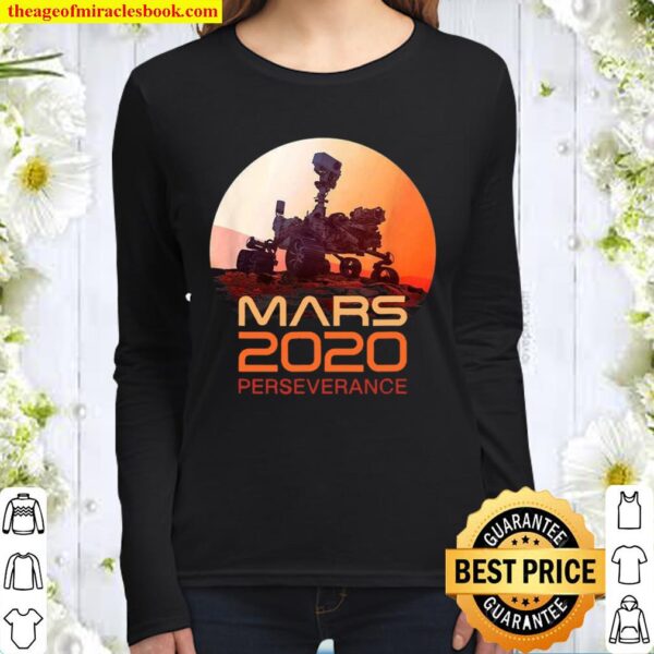 Mars Perseverance Rover, Mars rover mission, helicopter drone Science Women Long Sleeved