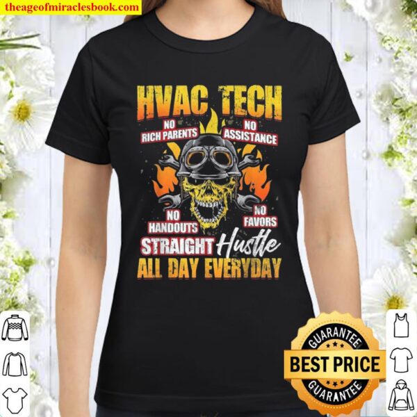 Mens HVAC Tech AC technician Installer Distressed Apparel Classic Women T-Shirt