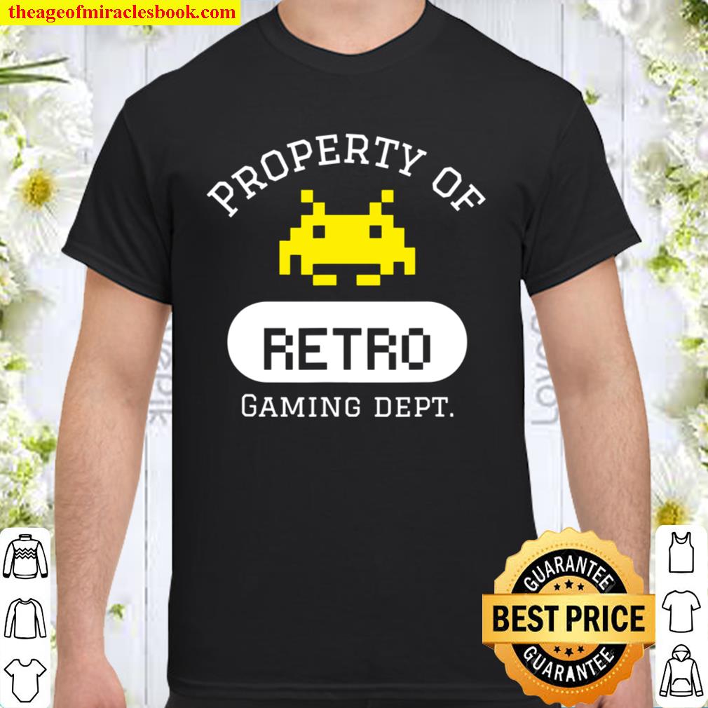 Mens Property of Retro Gaming Dept 2021 Shirt, Hoodie, Long Sleeved, SweatShirt