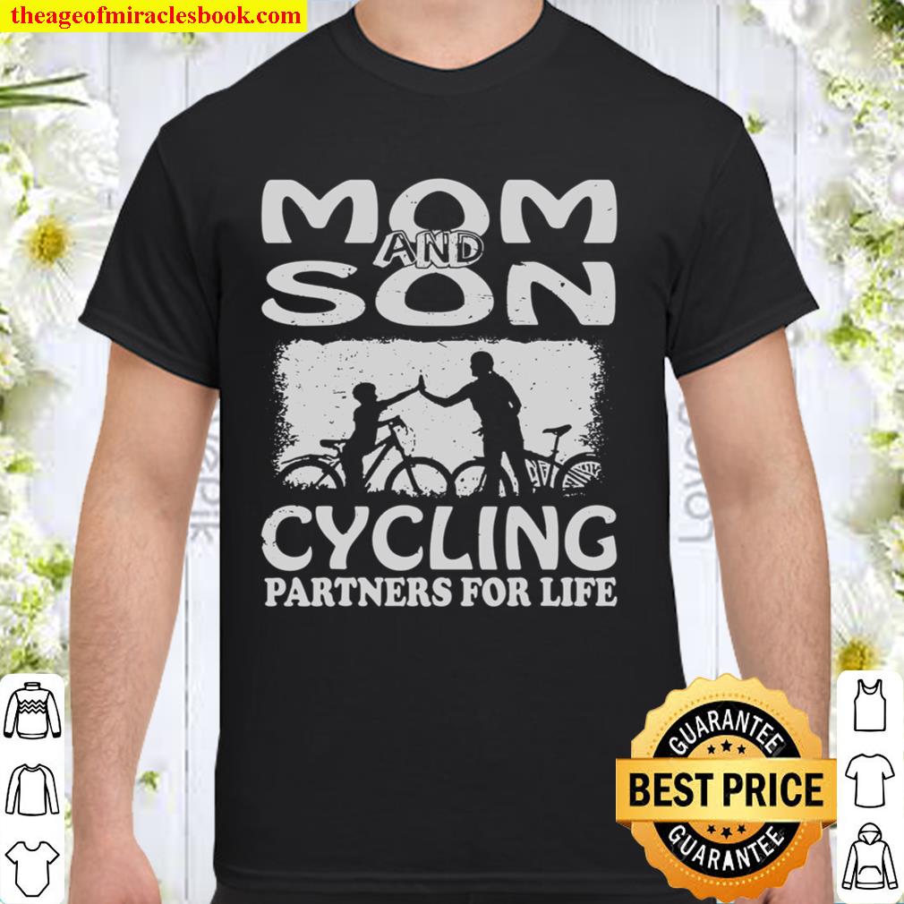 Mother and Son Cycling Partners For Life 2021 Shirt, Hoodie, Long Sleeved, SweatShirt