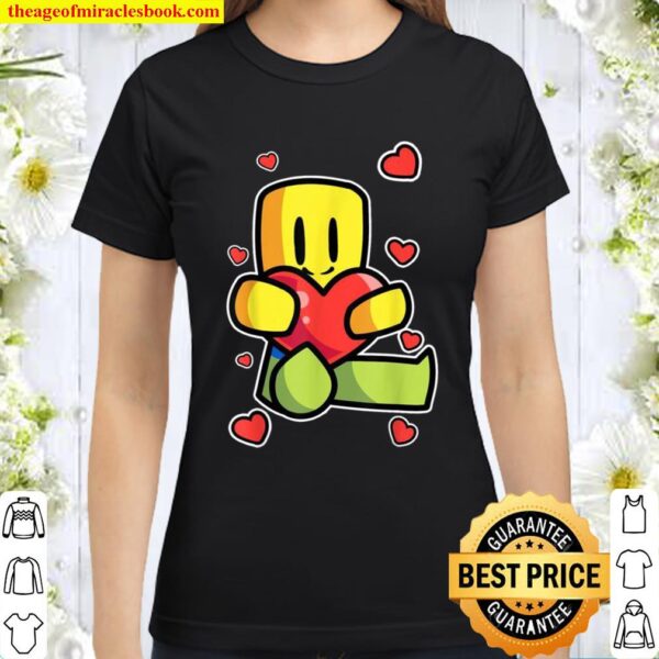 Mother’s Day Valentines Noob With Hearts From Classic Women T-Shirt