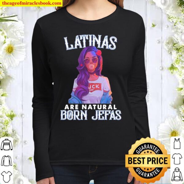 Official latinas are natural born jesus Women Long Sleeved