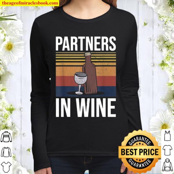 Partners In Wine Friend Wine Women Long Sleeved