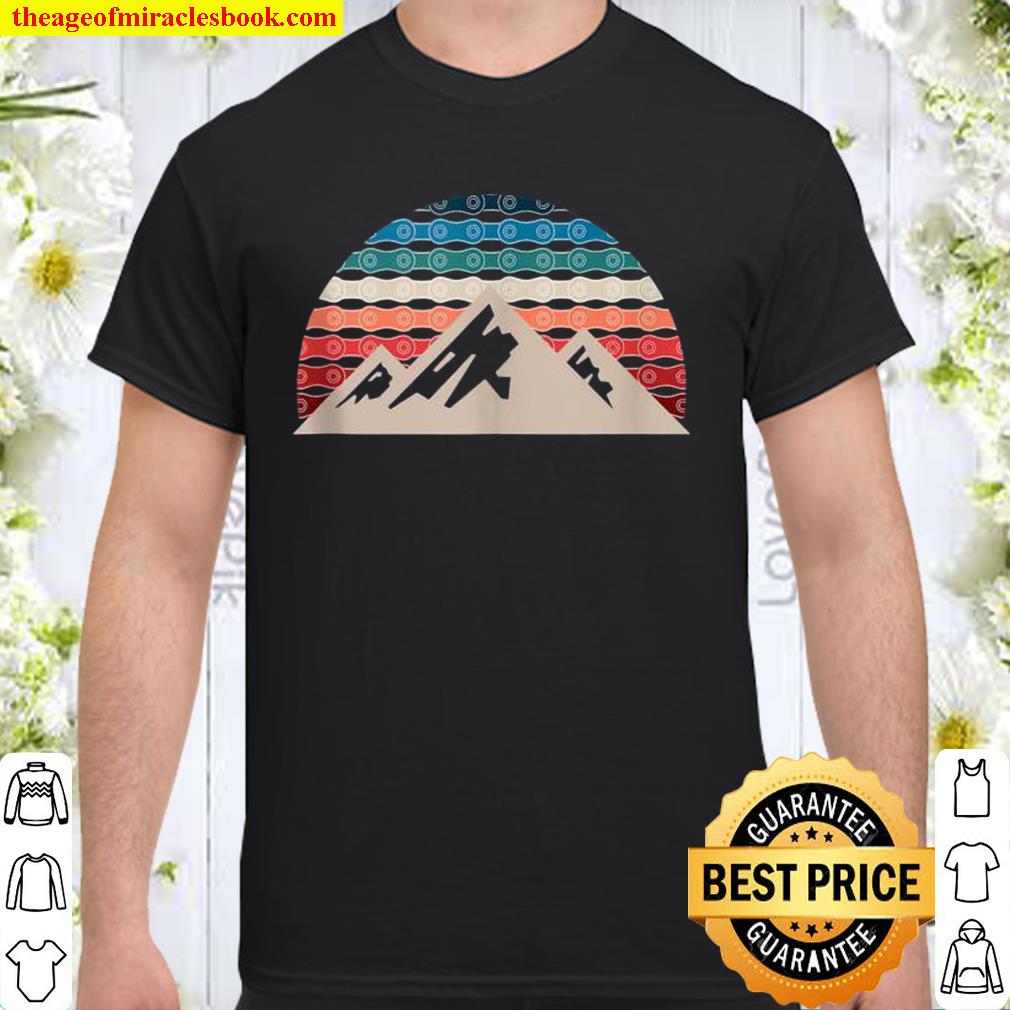 Retro Sunset Bicycle Chain Mountain Biker Cycling limited Shirt, Hoodie, Long Sleeved, SweatShirt