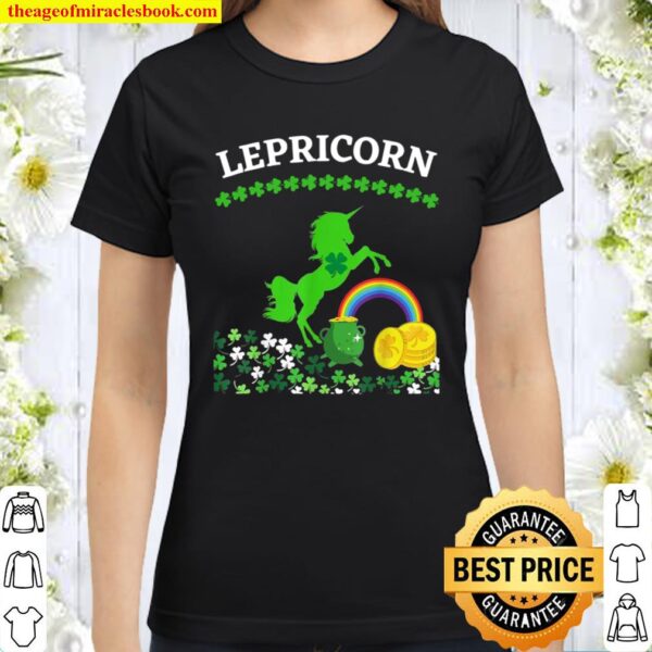 St Paddy’s Day Lepricorn Shamrock Classic Women T-Shirt