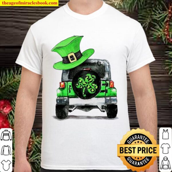 St Patrick’s day Shamrock Jeep Shirt