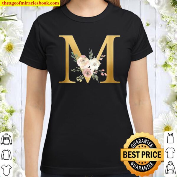 Stylish Personalized design For Mothers, Teachers Letter M Classic Women T-Shirt