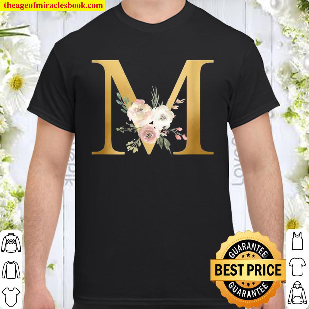 Stylish Personalized design For Mothers, Teachers Letter M Shirt