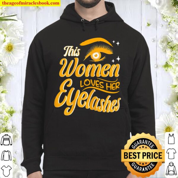 This Loves Her Eyelashes Cosmetology Hoodie