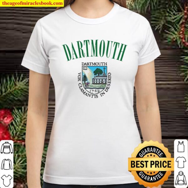 Vintage Inspired Dartmouth College Logo Crewneck Classic Women T-Shirt