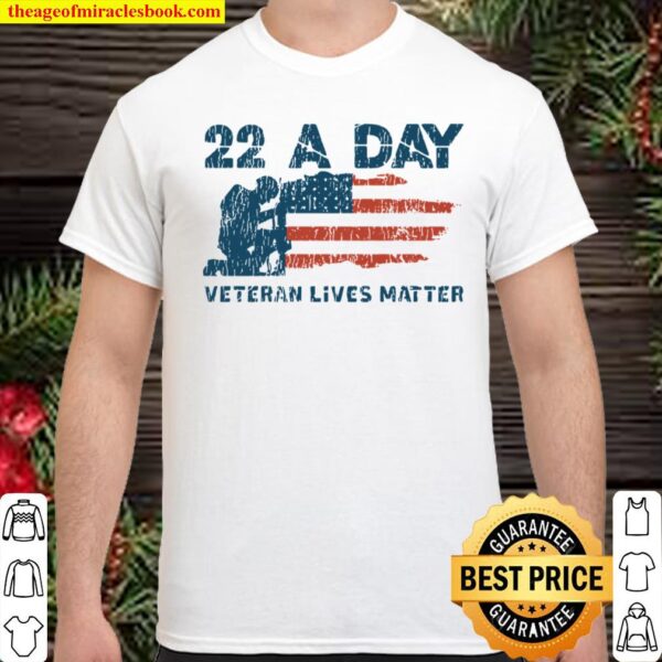 Vintage Veteran Lives Matter PTSD Suicide Awareness Veterans Shirt