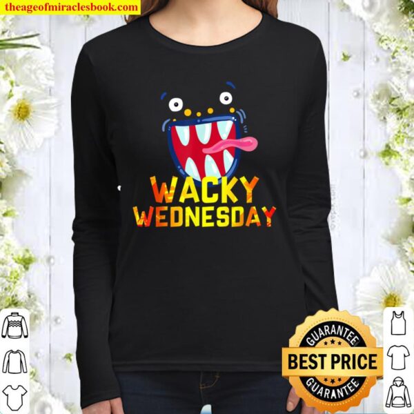 Wacky Wednesday Shirt - Clothes for mismatch day Women Long Sleeved