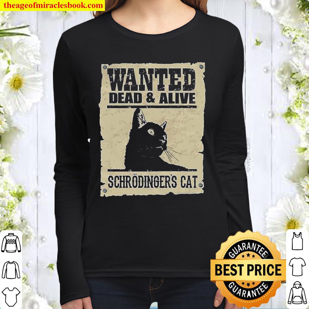 Wanted dead and alive schrodinger’s Cat Women Long Sleeved
