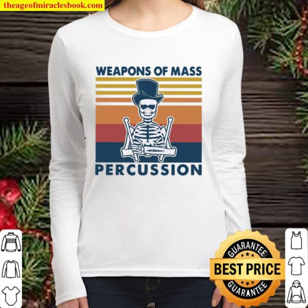 Weapons Of Mass Percussion Vintage Women Long Sleeved