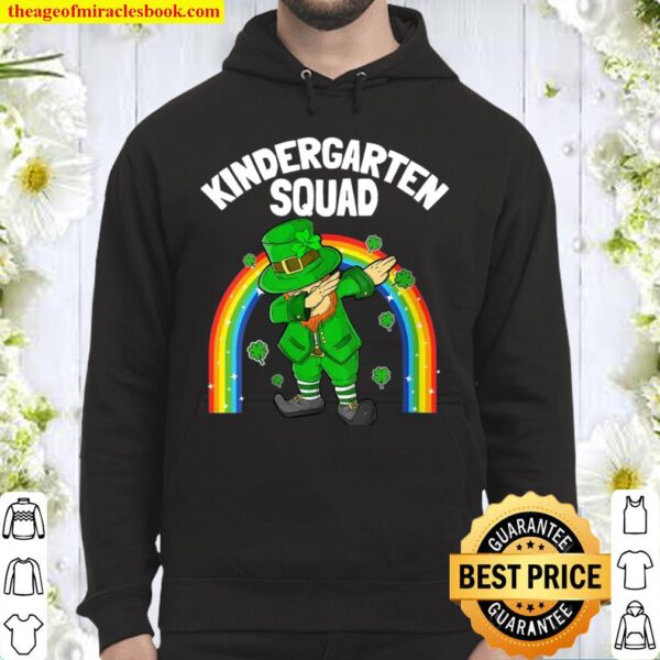 Womens Kindergarten Squad Leprechaun St Patrick’s Day Teacher Hoodie