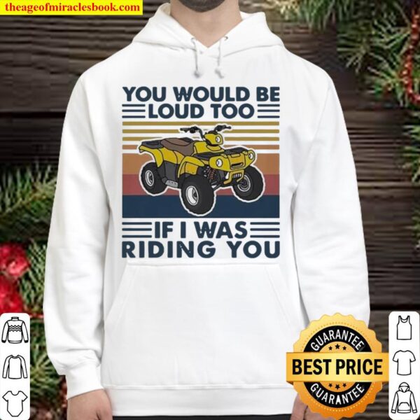 You would be lous too if I was riding you vintage Hoodie