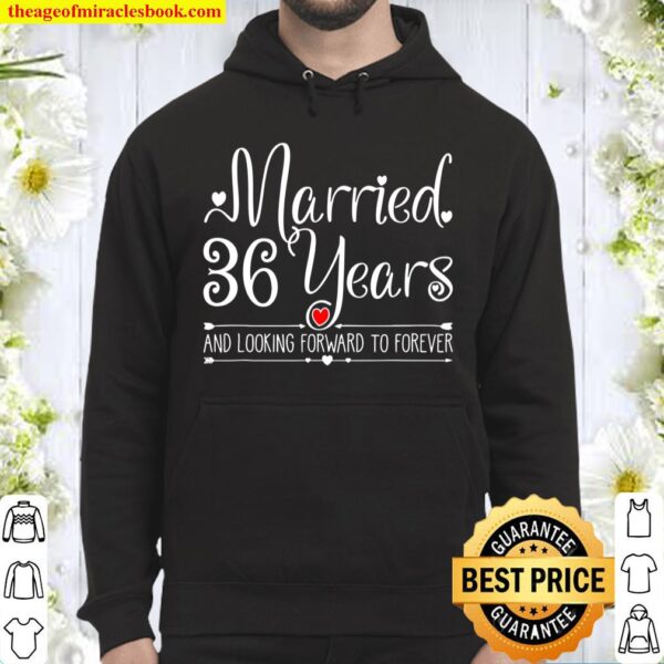 36 Years Wedding Anniversary Gifts For Her, Wife And Couples Hoodie