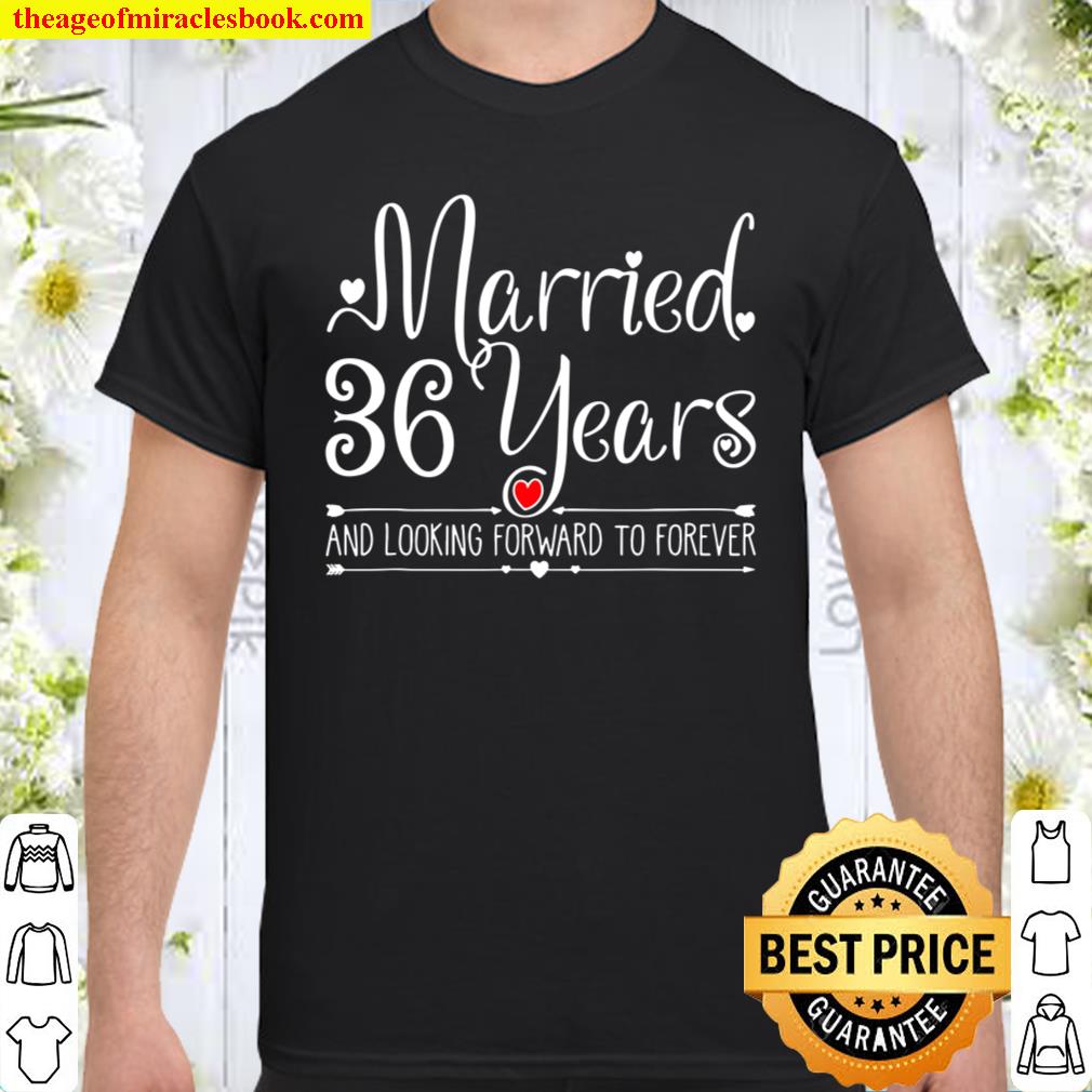36 Years Wedding Anniversary Gifts For Her, Wife And Couples Shirt