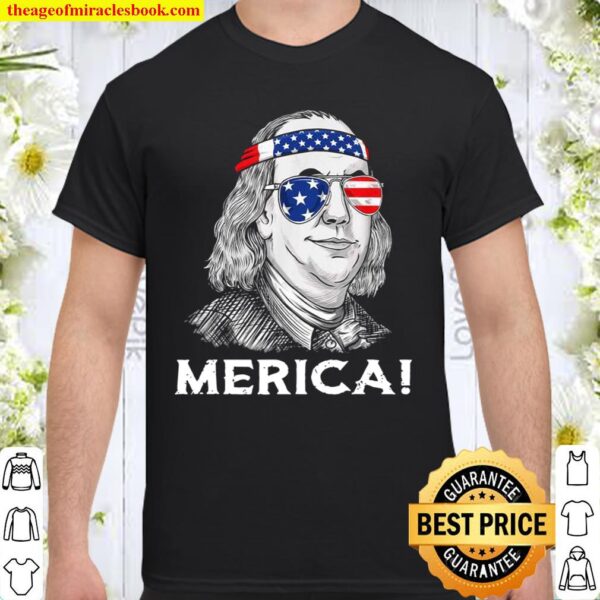 4th Of July Ben Franklin Merica USA Boys Girls Shirt