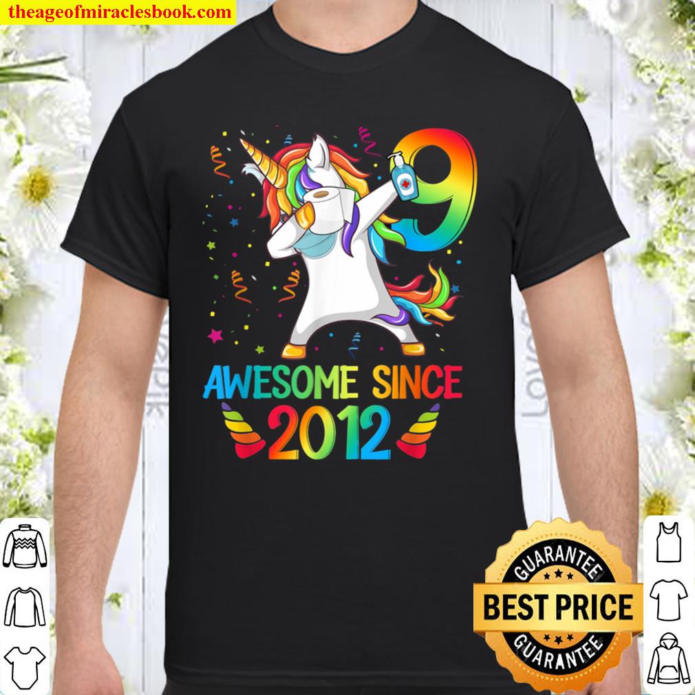 9 Years Old 9th Birthday Unicorn Dabbing Girls Party 2021 Shirt, Hoodie, Long Sleeved, SweatShirt