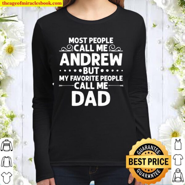 ANDREW Name Father’s Day Personalized Dad Women Long Sleeved