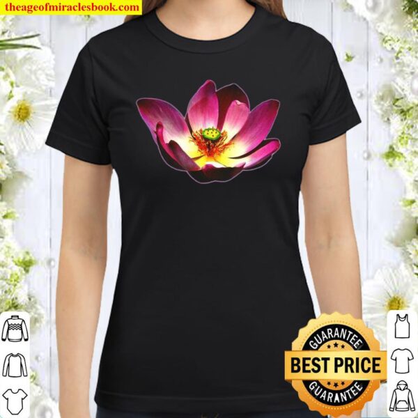 Aesthetic Lotus Flower Shirt Spiritual Yoga Meditation Classic Women T-Shirt
