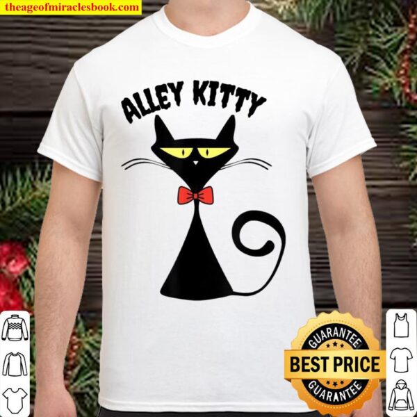 Alley Kitty Black Cat Black Alley Cat top Shirt