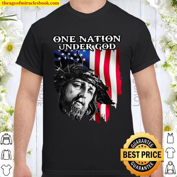 American Flag Jesus One Nation Under God Shirt
