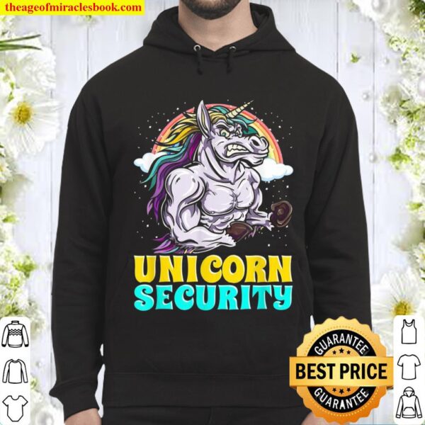 Awesome Unicorn Security Rainbow Mythical Animal Hoodie