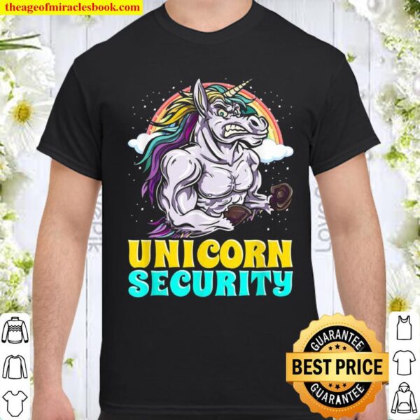 Awesome Unicorn Security Rainbow Mythical Animal Shirt