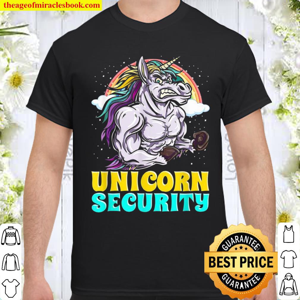 Awesome Unicorn Security Rainbow Mythical Animal Shirt, hoodie, tank top, sweater