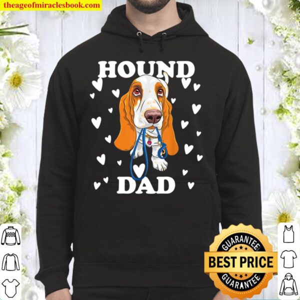 Basset Hound Dad Papa Daddy Pa Father for Father’s Day Hoodie