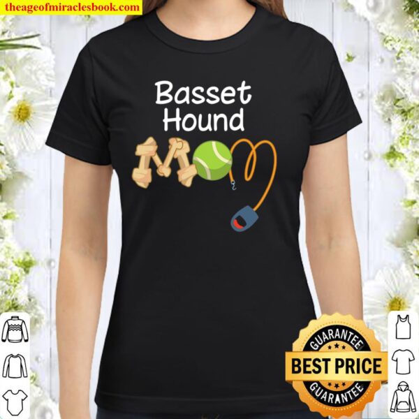 Basset Hound Dog Mom Gifts For Women Her Classic Women T-Shirt