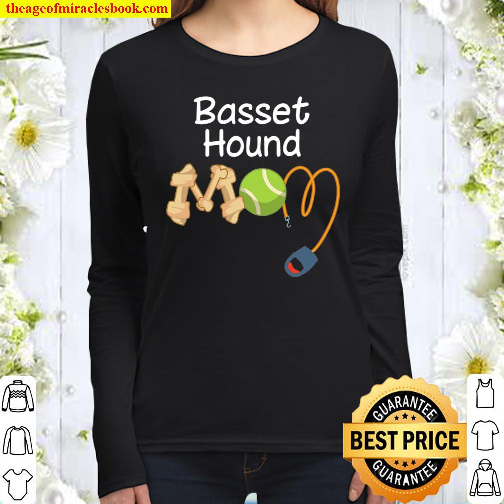 Basset Hound Dog Mom Gifts For Women Her Women Long Sleeved