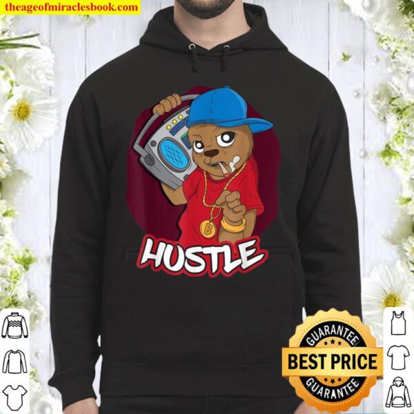 Bear Hustle Hip Hop Money Rap DJ Entrepreneur Hoodie
