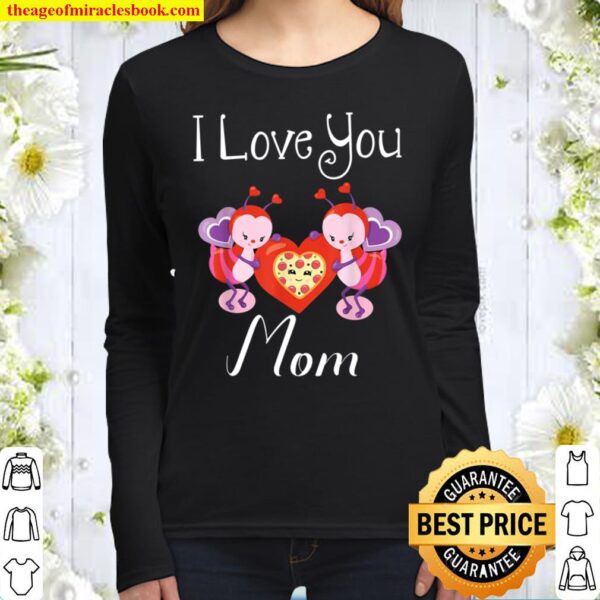 Bee Mom Happy Mother’s Day Pizza Heart Women Long Sleeved