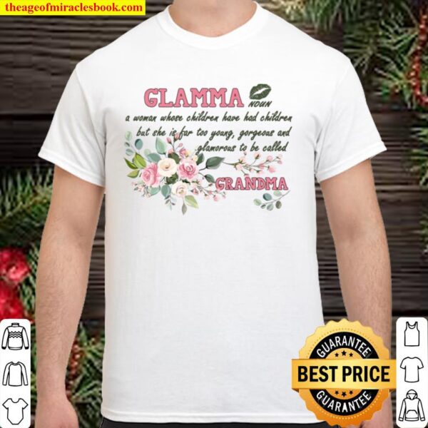 BeeKai Glamma T-Shirt - Funny Shirt for Grandma Shirt