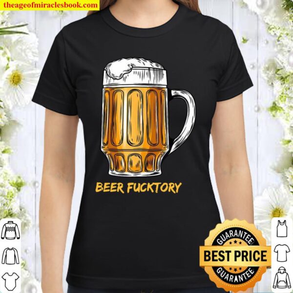 Beer hunter funniest retro design for beers Classic Women T-Shirt