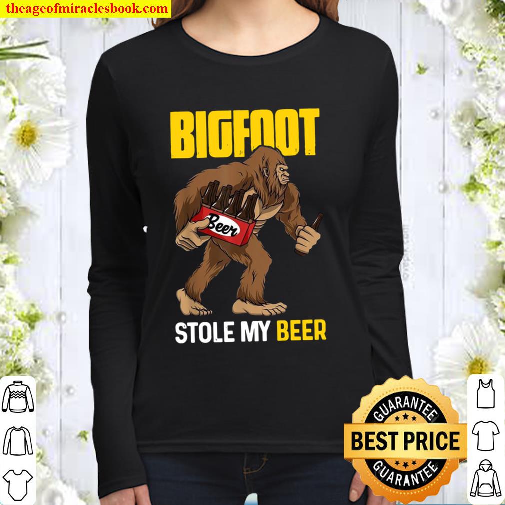 Bigfoot Beer Stolen My Beer Women Long Sleeved
