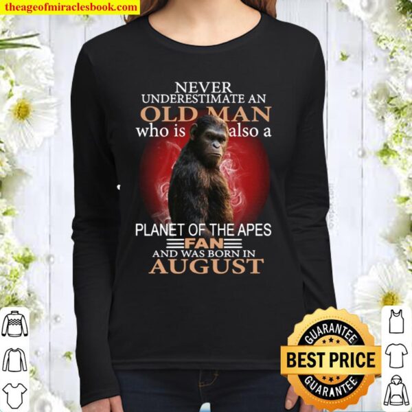 Bigfoot Never underestimate an old man who is also a planet of the ape Women Long Sleeved